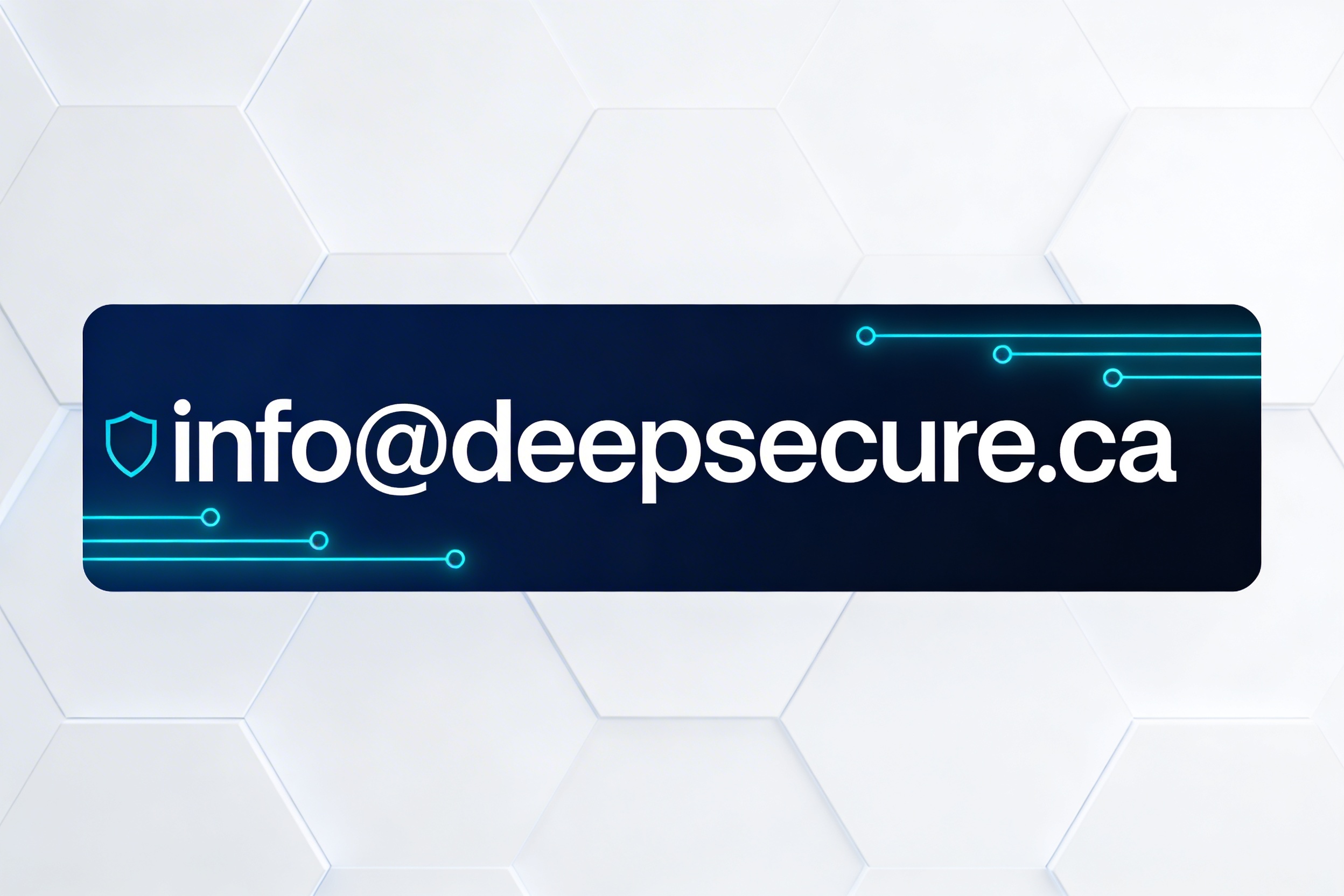 DeepSecure contact email graphic